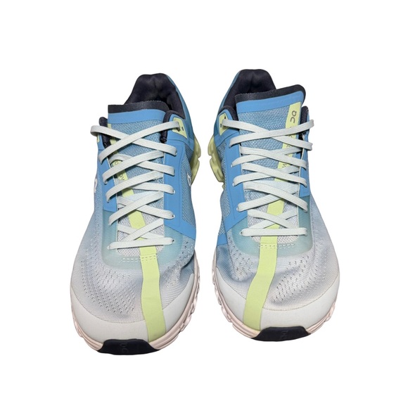 On Running Women's Sky Blue and Lime Athletic Shoes size 8.5 - Picture 3 of 6